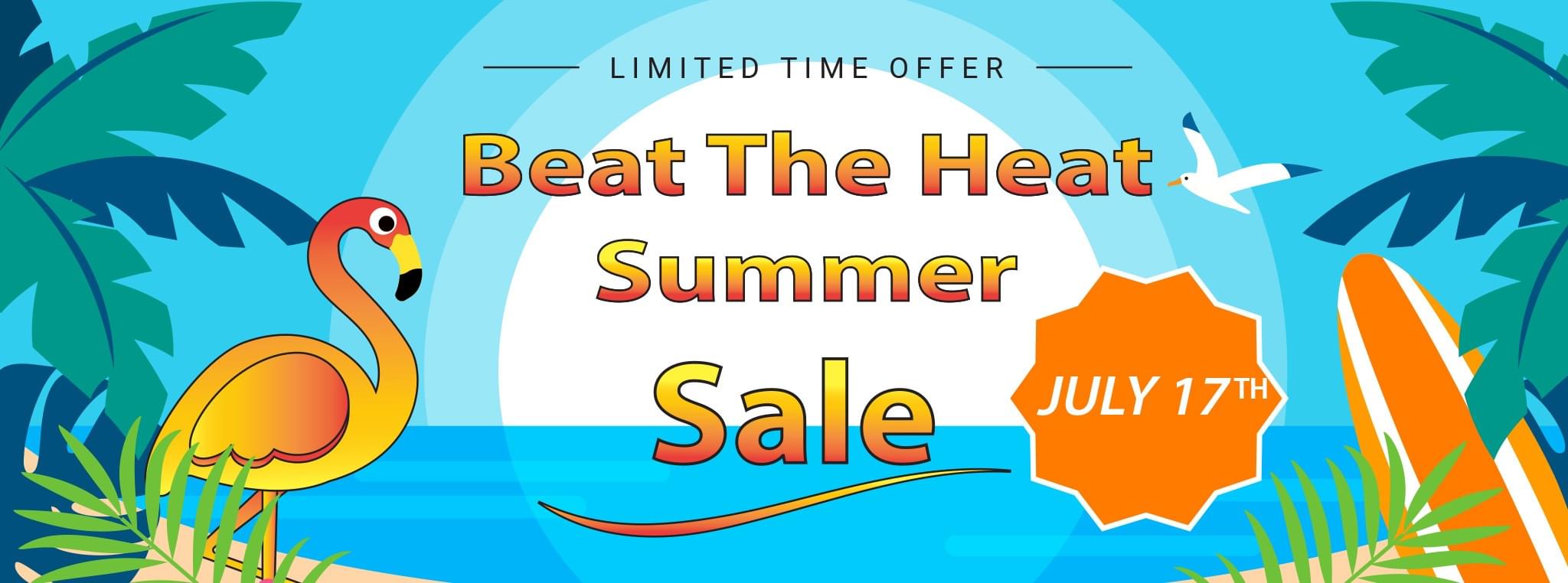 beat the heat summer sale